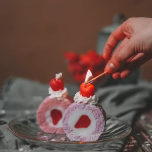 Lumânare de soia ruladă cu fructe