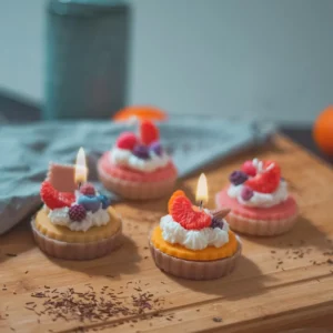 Lumânare de soia tartă cu fructe