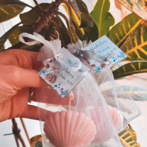 Lumânare mărturie botez scoică