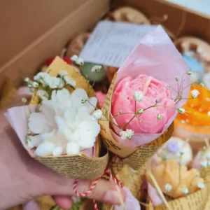 Lumânare mărțișor Buchețel de primăvară